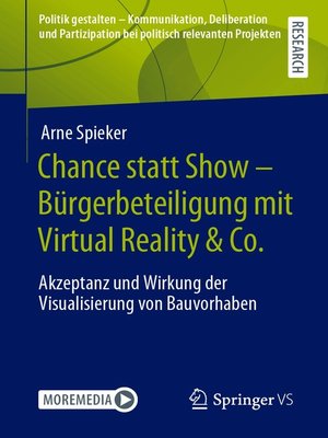 cover image of Chance statt Show – Bürgerbeteiligung mit Virtual Reality & Co.